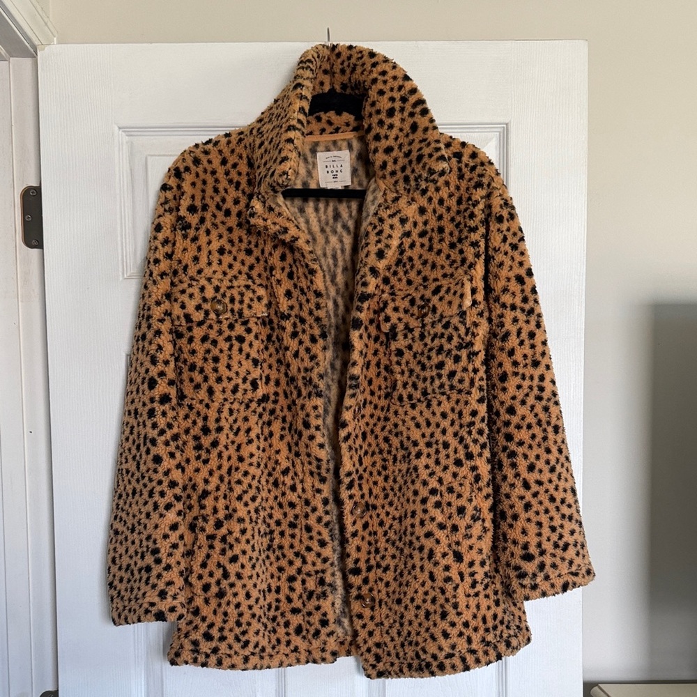 Billabong Tan and Black Teddy Jacket